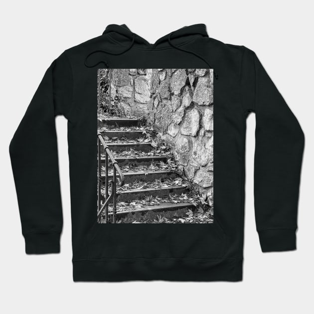 Autumn mood - old stairs, digital painting Hoodie by Hujer